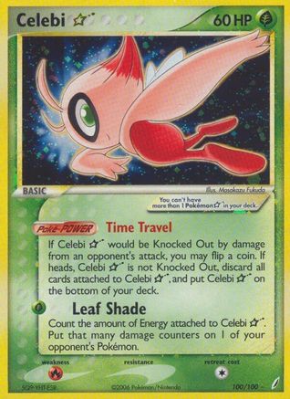 Celebi Star 100/100 - Crystal Guardians Holofoil - Poke-Collect