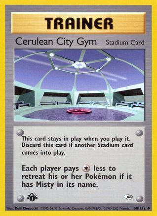 Cerulean City Gym 108/132 - Gym Heroes 1st Edition - Poke-Collect