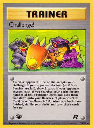 Challenge! 74/82 - Team Rocket 1st Edition - Poke-Collect