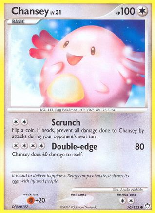 Chansey 76/123 - Mysterious Treasures Reverse Holofoil - Poke-Collect