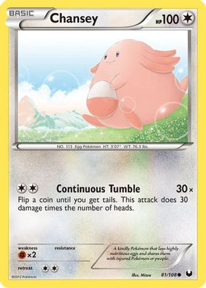 Chansey (81) 81/108 - Dark Explorers Reverse Holofoil - Poke-Collect