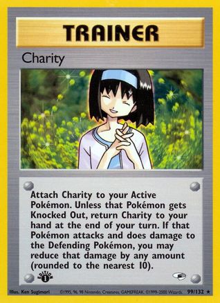 Charity 99/132 - Gym Heroes 1st Edition - Poke-Collect