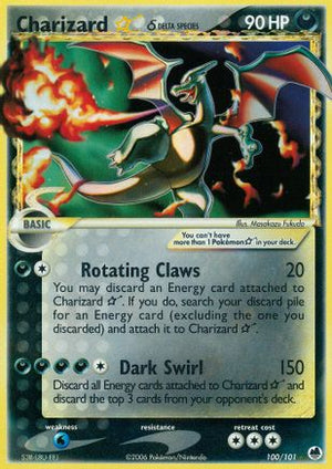 Charizard Star (Delta Species) 100/101 - Dragon Frontiers Holofoil - Poke-Collect