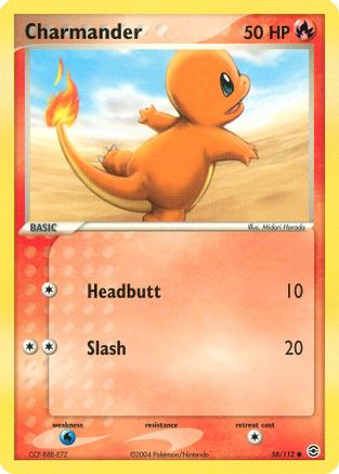 Charmander - 058/112 58/112 - FireRed & LeafGreen - Poke-Collect