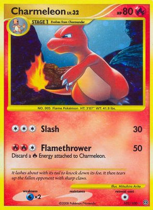 Charmeleon 102/100 - Stormfront Holofoil - Poke-Collect