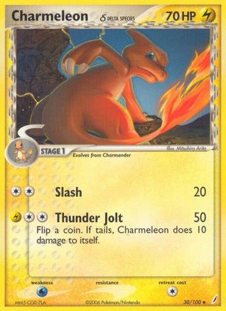 Charmeleon (Delta Species) 30/100 - Crystal Guardians - Poke-Collect