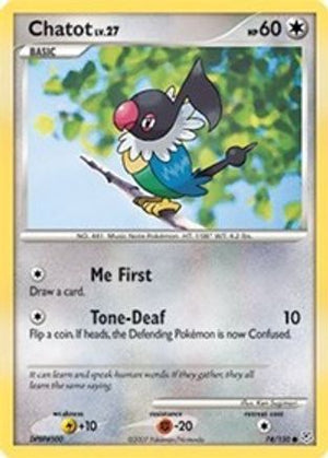 Chatot 74/130 - Diamond and Pearl - Poke-Collect