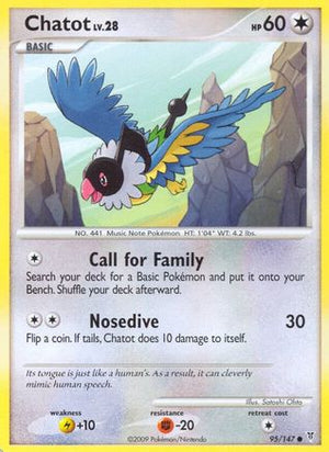 Chatot 95/147 - Supreme Victors Reverse Holofoil - Poke-Collect