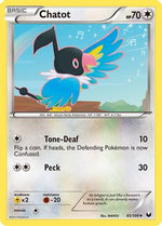 Chatot 85/108 - Dark Explorers Reverse Holofoil - Poke-Collect