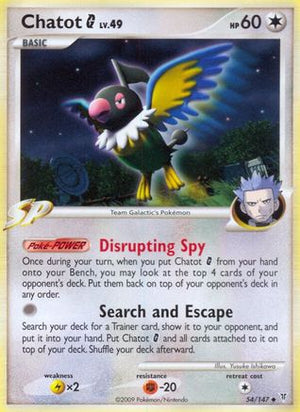 Chatot G 54/147 - Supreme Victors Reverse Holofoil - Poke-Collect
