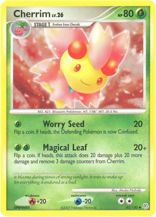 Cherrim 45/130 - Diamond and Pearl Reverse Holofoil - Poke-Collect