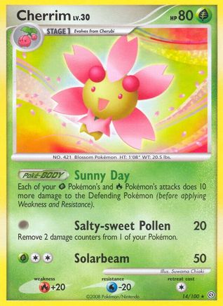 Cherrim 14/100 - Stormfront Reverse Holofoil - Poke-Collect