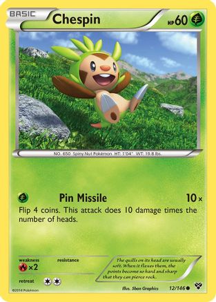 Chespin 12/146 - XY Base Set - Poke-Collect
