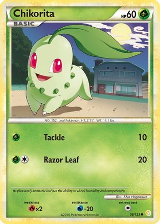 Chikorita 59/123 - HeartGold SoulSilver - Poke-Collect