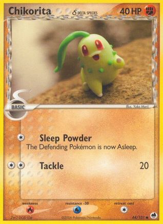 Chikorita (Delta Species) 44/101 - Dragon Frontiers - Poke-Collect