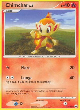 Chimchar (56) 56/100 - Majestic Dawn - Poke-Collect