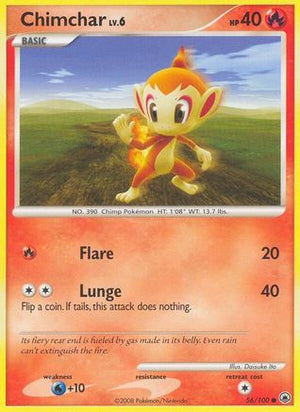 Chimchar (56) 56/100 - Majestic Dawn - Poke-Collect