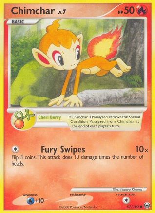 Chimchar (57) 57/100 - Majestic Dawn - Poke-Collect