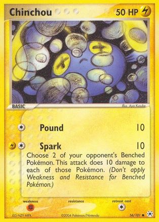 Chinchou - 56/101 56/101 - Hidden Legends Reverse Holofoil - Poke-Collect