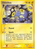 Chinchou - 56/101 56/101 - Hidden Legends Reverse Holofoil - Poke-Collect
