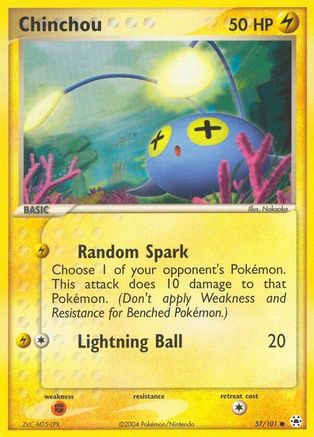 Chinchou - 57/101 57/101 - Hidden Legends Reverse Holofoil - Poke-Collect