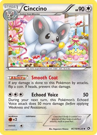 Cinccino RC19/113 - Legendary Treasures Radiant Collection Holofoil - Poke-Collect