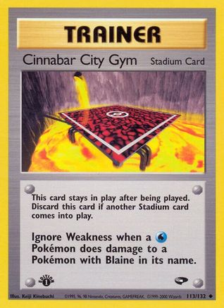 Cinnabar City Gym 113/132 - Gym Challenge Unlimited - Poke-Collect