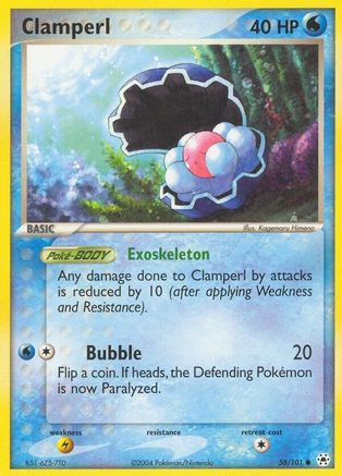 Clamperl 58/101 - Hidden Legends - Poke-Collect