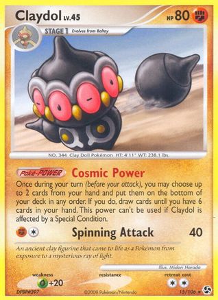 Claydol 15/106 - Great Encounters Reverse Holofoil - Poke-Collect