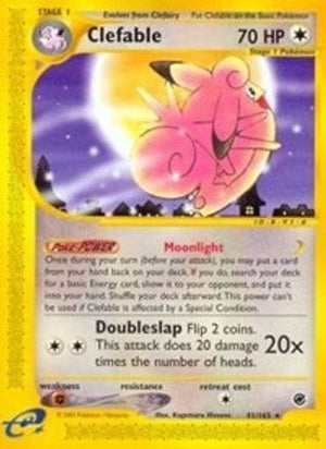 Clefable (41) 41/165 - Expedition Reverse Holofoil - Poke-Collect