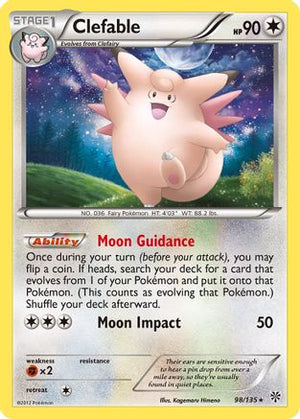 Clefable 98/135 - Plasma Storm Reverse Holofoil - Poke-Collect