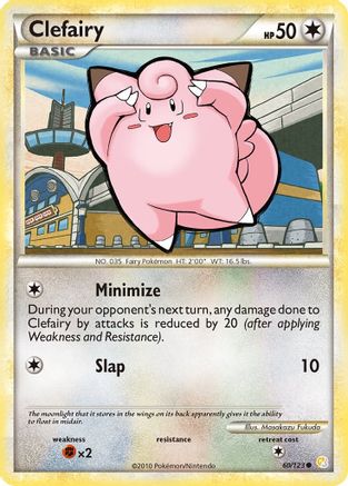 Clefairy 60/123 - HeartGold SoulSilver Reverse Holofoil - Poke-Collect
