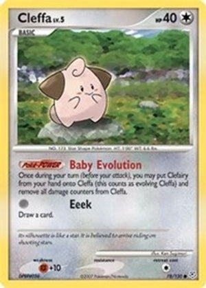 Cleffa 78/130 - Diamond and Pearl Reverse Holofoil - Poke-Collect