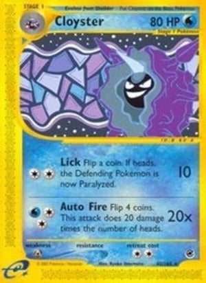 Cloyster (42) 42/165 - Expedition Reverse Holofoil - Poke-Collect