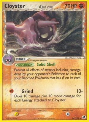 Cloyster (Delta Species) 14/101 - Dragon Frontiers - Poke-Collect