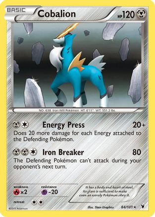 Cobalion 84/101 - Noble Victories Reverse Holofoil - Poke-Collect