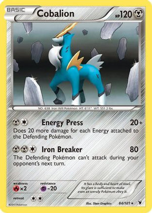 Cobalion 84/101 - Noble Victories Reverse Holofoil - Poke-Collect