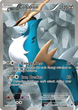 Cobalion (100 Full Art) 100/101 - Noble Victories Holofoil - Poke-Collect