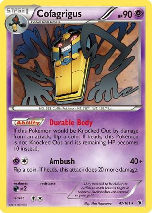 Cofagrigus (47) 47/101 - Noble Victories Reverse Holofoil - Poke-Collect
