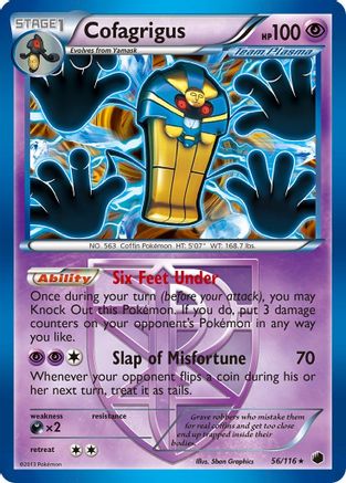 Cofagrigus (Team Plasma) (56) 56/116 - Plasma Freeze Reverse Holofoil - Poke-Collect