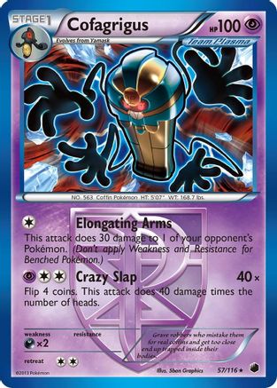 Cofagrigus (Team Plasma) (57) 57/116 - Plasma Freeze Reverse Holofoil - Poke-Collect