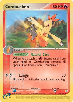 Combusken - 28/109 28/109 - Ruby and Sapphire Reverse Holofoil - Poke-Collect