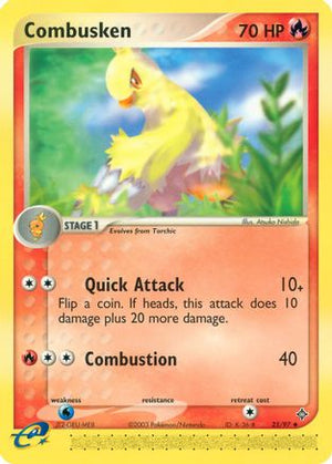 Combusken 25/97 - Dragon Reverse Holofoil - Poke-Collect