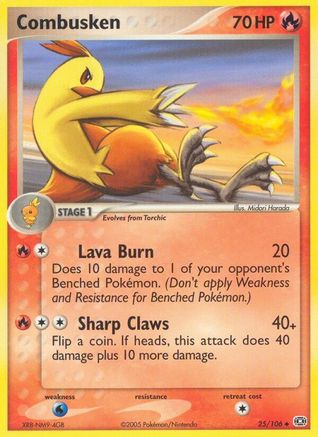 Combusken 25/106 - Emerald Reverse Holofoil - Poke-Collect