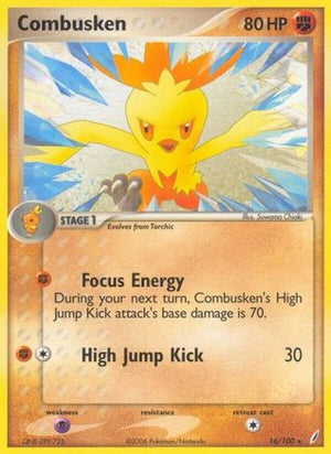 Combusken - 016/100 16/100 - Crystal Guardians Reverse Holofoil - Poke-Collect