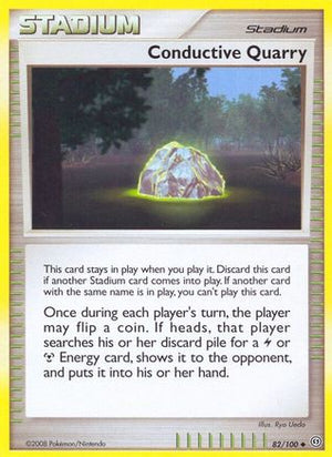 Conductive Quarry 82/100 - Stormfront Reverse Holofoil - Poke-Collect