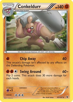 Conkeldurr (65) 65/101 - Noble Victories Reverse Holofoil - Poke-Collect