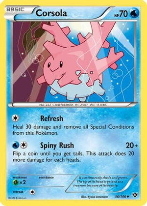 Corsola 36/146 - XY Reverse Holofoil