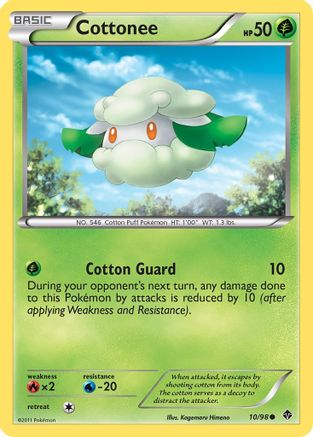 Cottonee (10) 10/98 - Emerging Powers - Poke-Collect