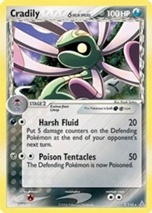 Cradily (Delta Species) 2/110 - Holon Phantoms Reverse Holofoil - Poke-Collect